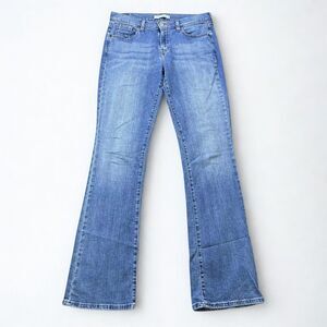 Levis Jeans Women 6 Long 515 Bootcut Blue Light Wash Stretch Denim Mid Rise